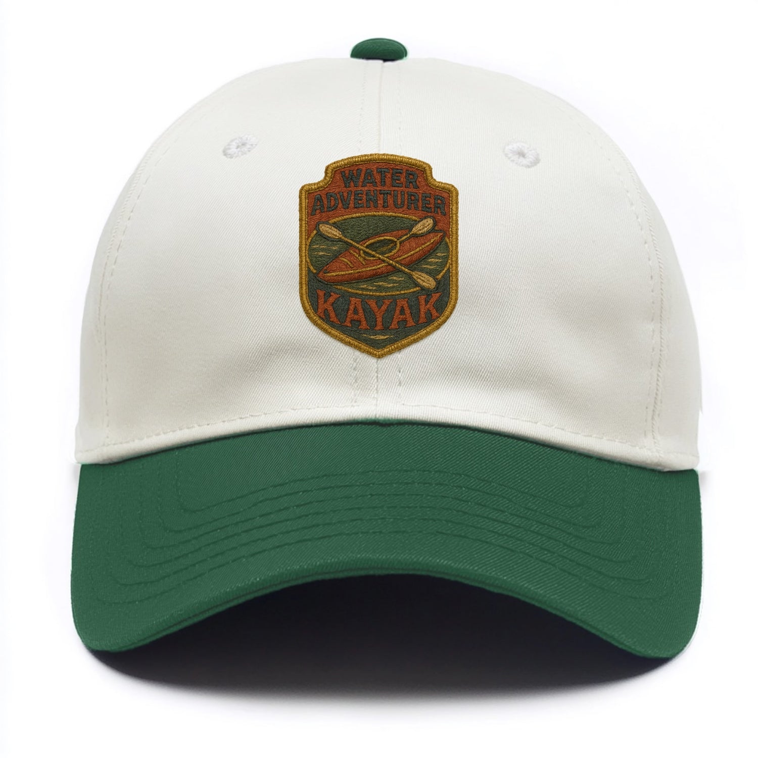 Kayak with paddle - water adventurer - Two Tone Cap - Green