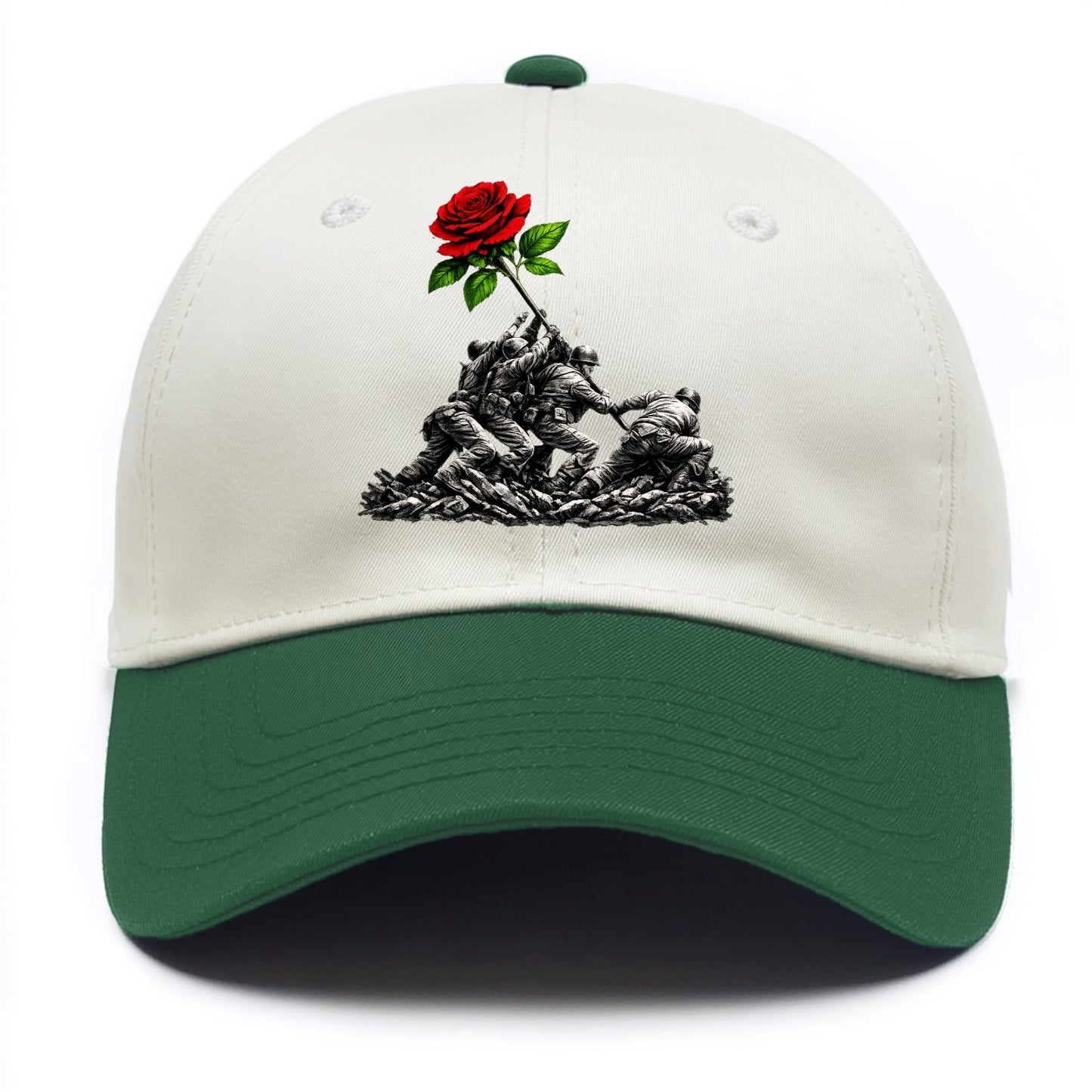 Iwo Jima Rose - Two Tone Cap - Green