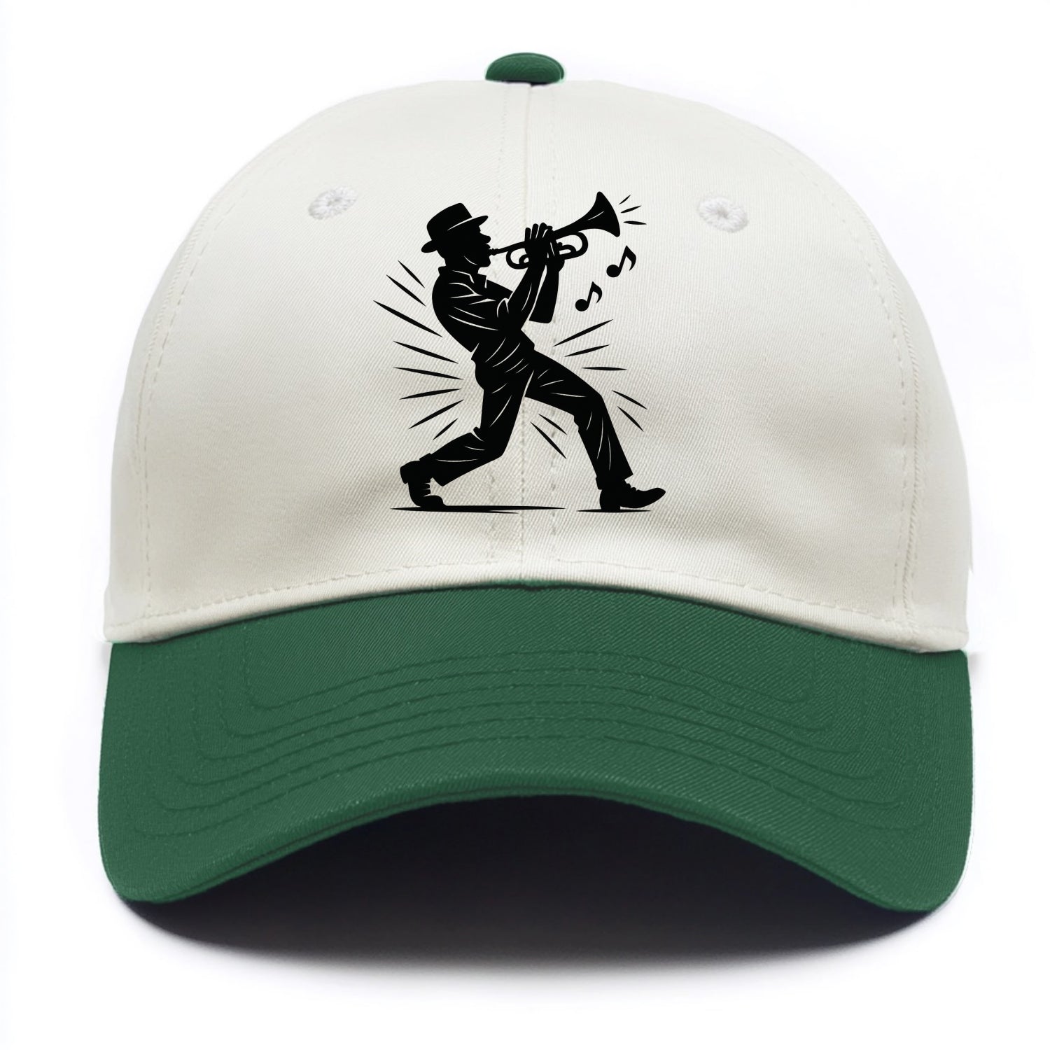 New Orleans jazz musician street corner - Two Tone Cap - Green