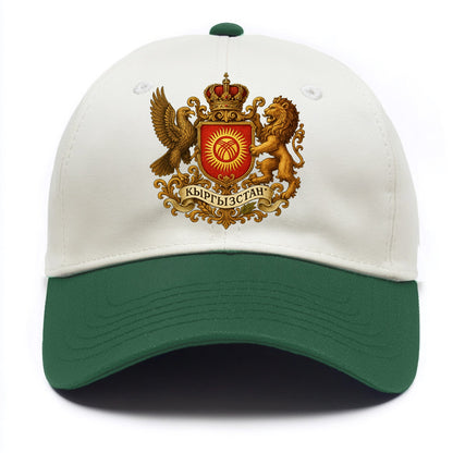 Kyrgyzstan Tunduk Emblem  - Two Tone Cap - Green