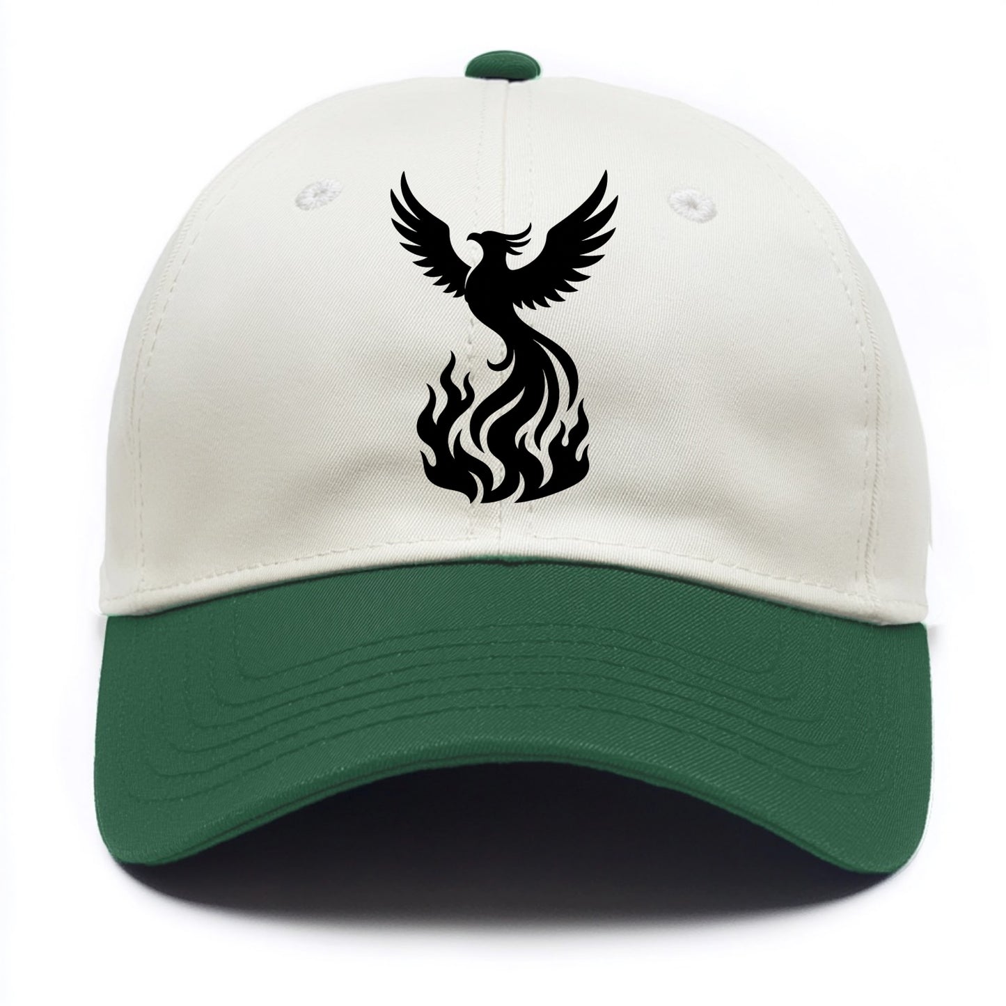 Phoenix rising from flames - Two Tone Cap - Green