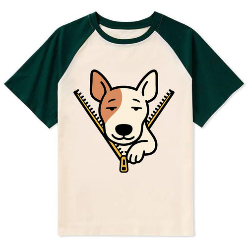 Bull Terrier - Contrast Raglan T-shirt