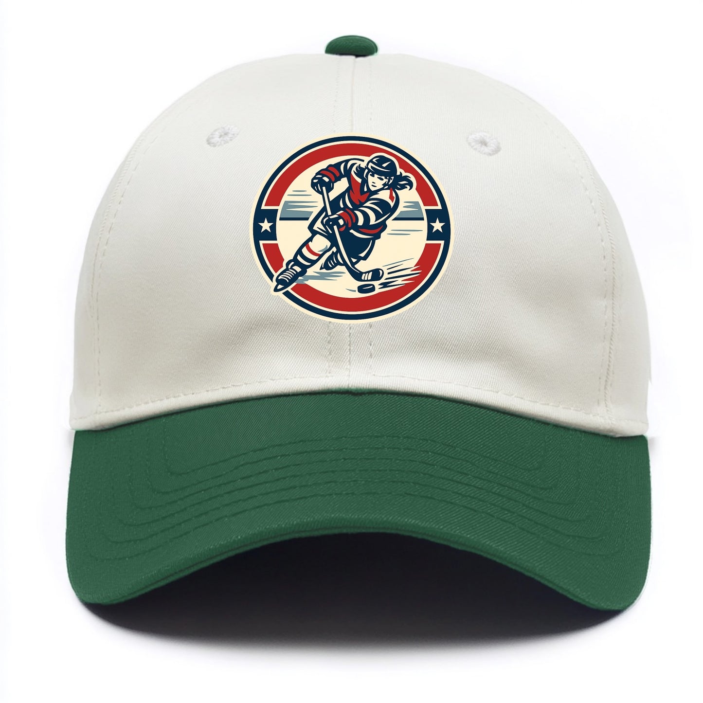 Fierce Ice Queen Emblem - Two Tone Cap - Green