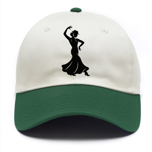 Flamenco dancer passionate stance - Two Tone Cap - Green