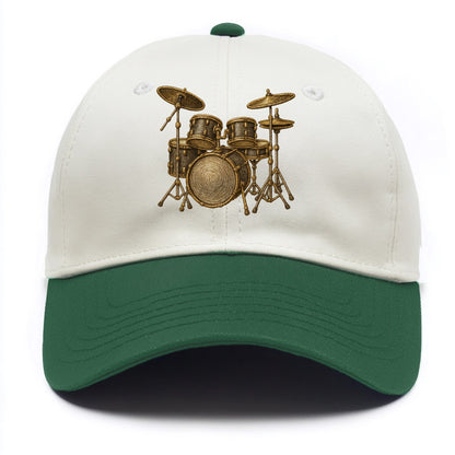 Drum Kit  - Two Tone Cap - Green