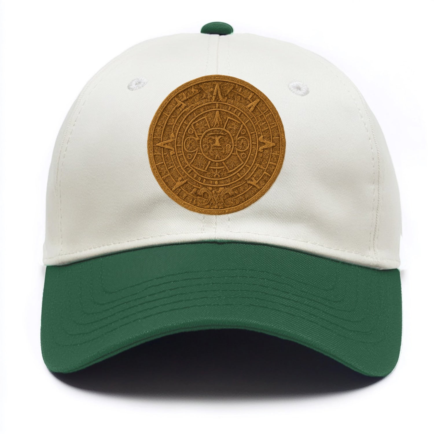 Aztec Calendar  - Two Tone Cap - Green