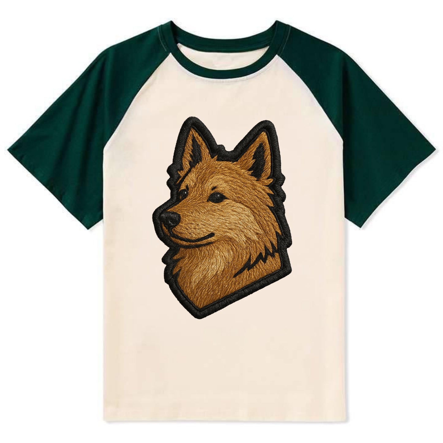 Icelandic Sheepdog - Trendy Iceland spit - Contrast Raglan T-shirt - Green