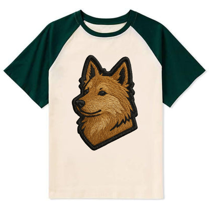 Icelandic Sheepdog - Trendy Iceland spit - Contrast Raglan T-shirt - Green