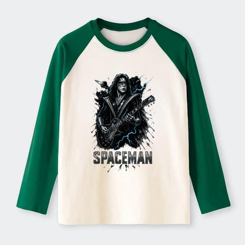 Silver Splash - Raglan Long Sleeve T-Shirt