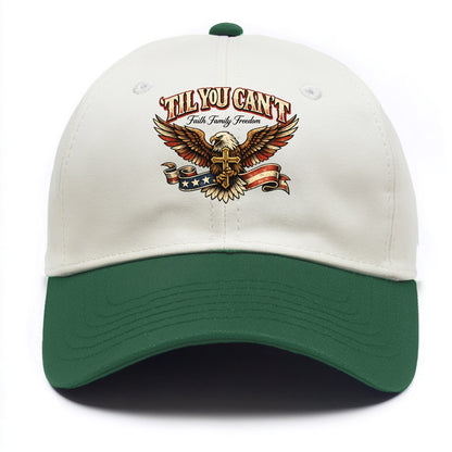 Til You Cant - Eagle Faith Freedom - Two Tone Cap - Green