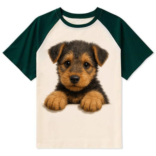 Airedale Terrier  - Contrast Raglan T-shirt