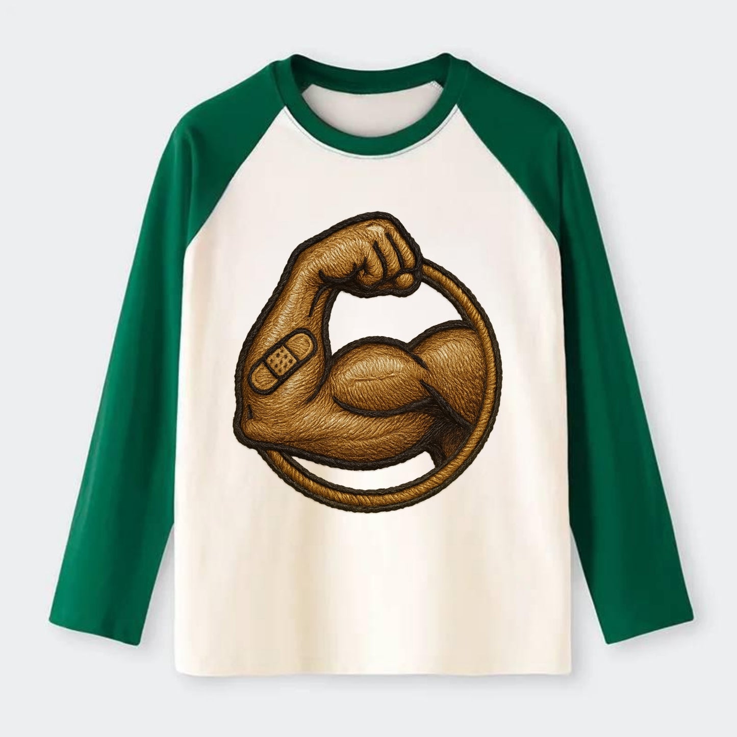 Sore Today Strong Tomorrow  - Raglan Long Sleeve T-Shirt - Green