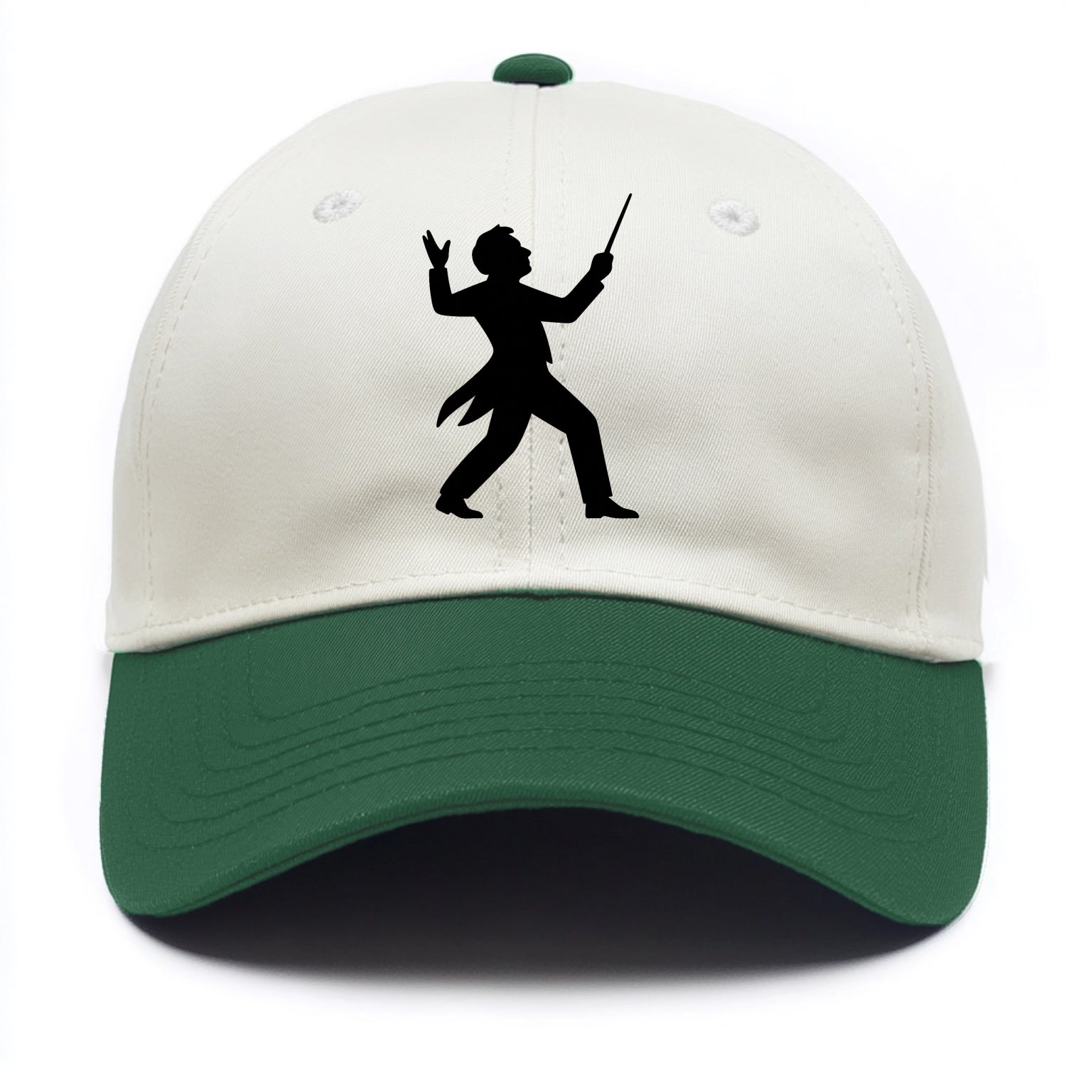 Conductor leading orchestra passionately - Two Tone Cap - Green