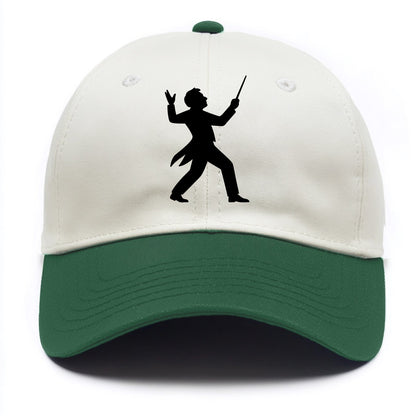 Conductor leading orchestra passionately - Two Tone Cap - Green