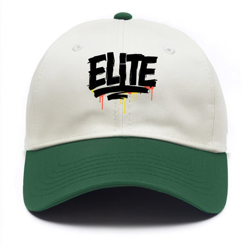 Bold typography design - ELITE - top tier, highest level - Two Tone Cap