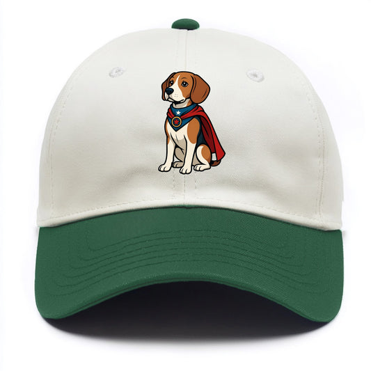 Beagle Patriotic Hero  - Two Tone Cap - Green