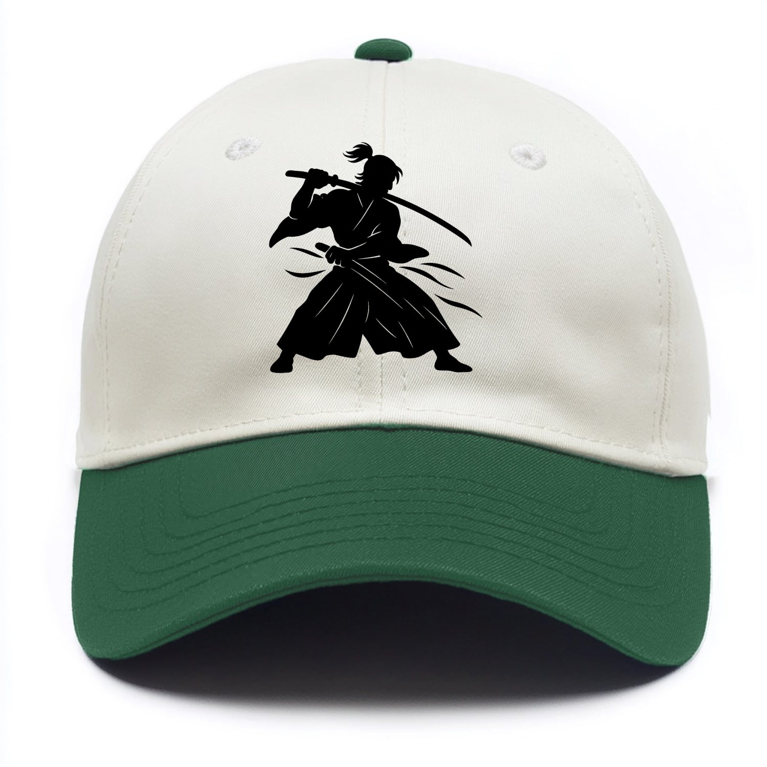 Japanese samurai sword draw - Two Tone Cap - Green