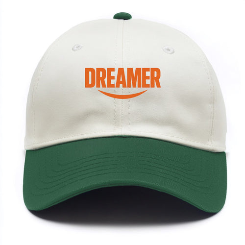 Bold typography design - DREAMER - imagination, seeing possibilities - Two Tone Cap
