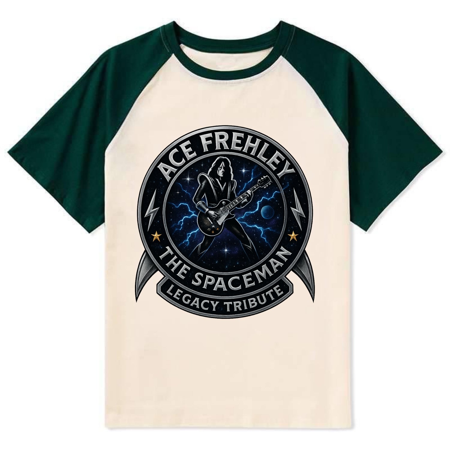 Ace Legacy Seal - Contrast Raglan T-shirt - Green