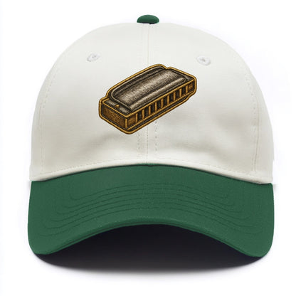 Harmonica  - Two Tone Cap - Green