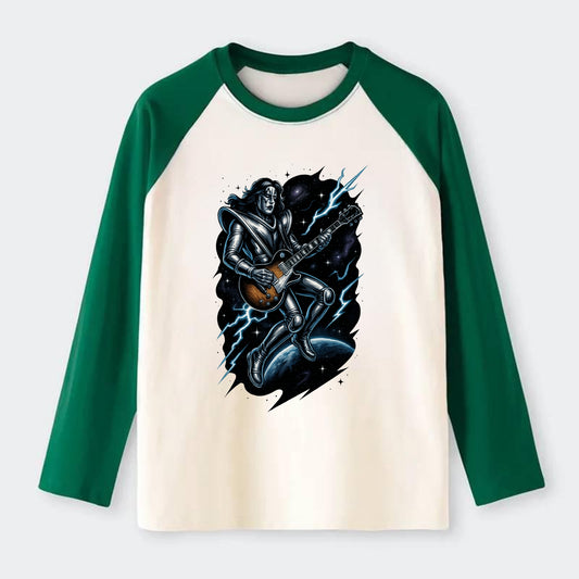 Ace in Zero Gravity - Raglan Long Sleeve T-Shirt - Green