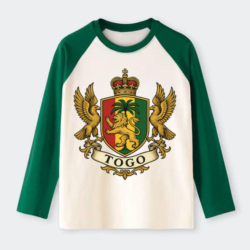 Togo Heritage Badge  - Raglan Long Sleeve T-Shirt