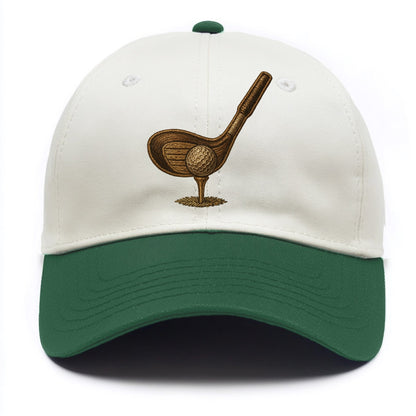 Golf Club and Ball  - Two Tone Cap - Green