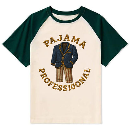 Pajama Professional  - Contrast Raglan T-shirt - Green