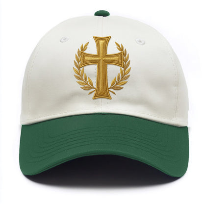 Victory Cross  - Two Tone Cap - Green