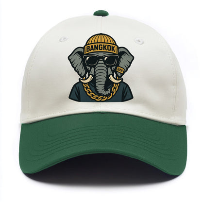 Bangkok Elephant - Two Tone Cap - Green