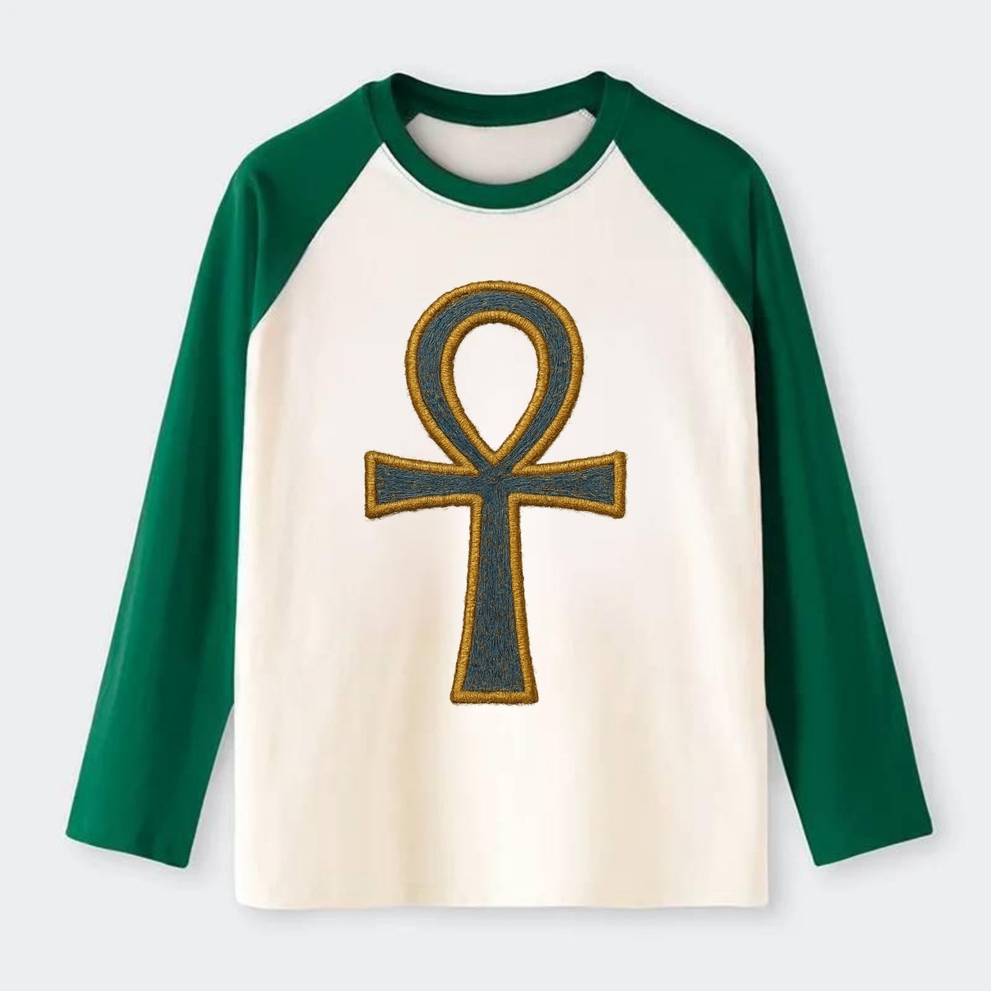 Ankh - Raglan Long Sleeve T-Shirt - Green