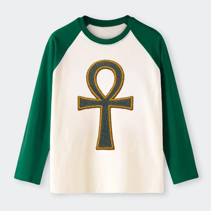 Ankh - Raglan Long Sleeve T-Shirt - Green