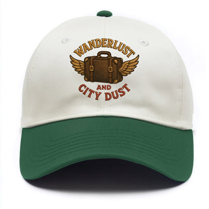 Wanderlust And City Dust  - Two Tone Cap - Green