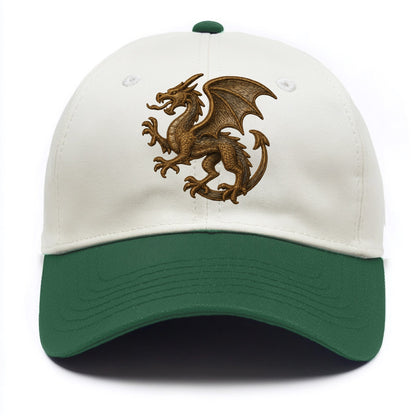 Dragon Silhouette  - Two Tone Cap - Green