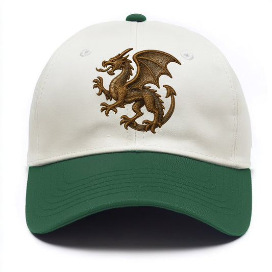Dragon Silhouette  - Two Tone Cap - Green