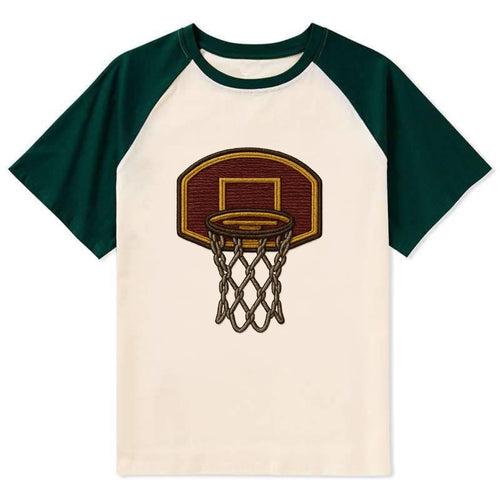 Basketball Hoop  - Contrast Raglan T-shirt