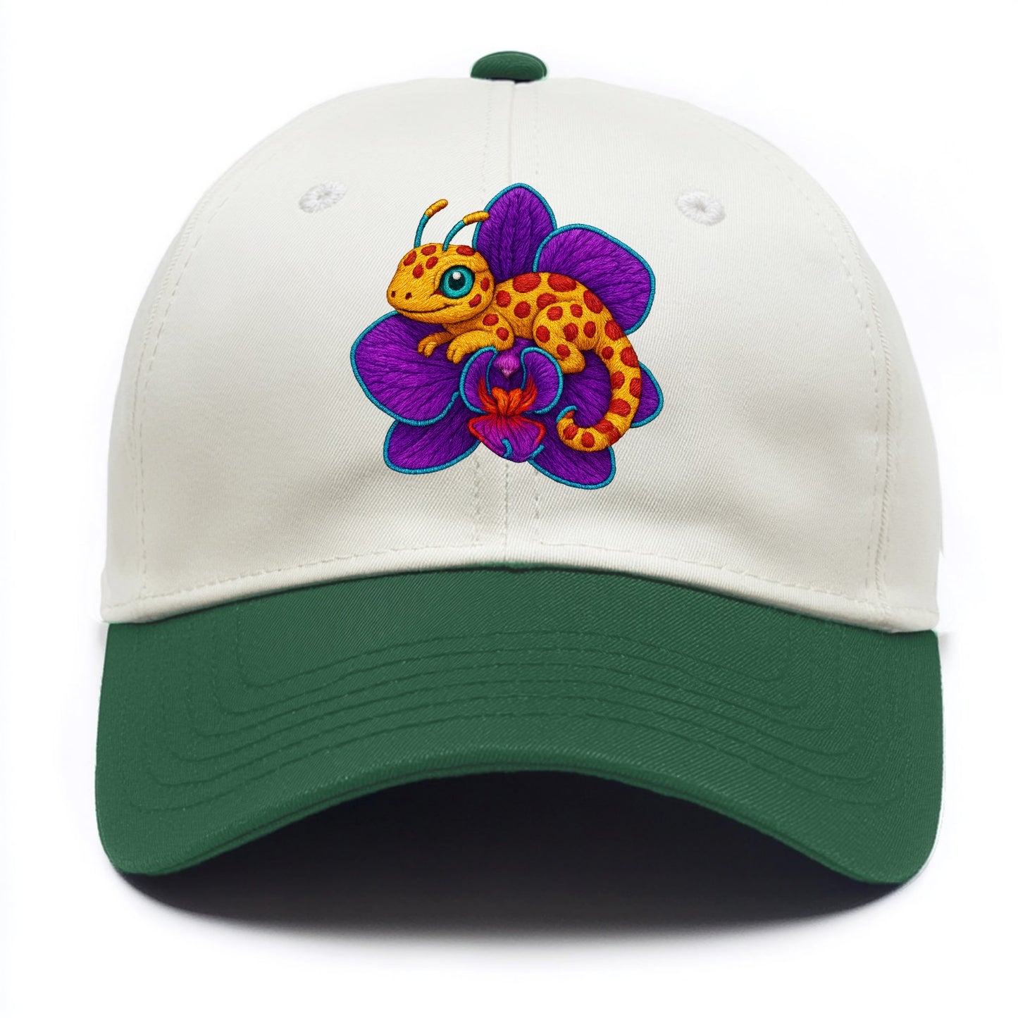 Leopard Orchid - Two Tone Cap - Green