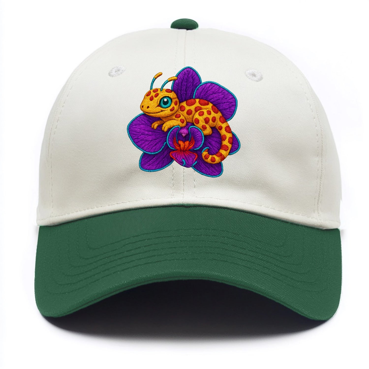 Leopard Orchid - Two Tone Cap - Green