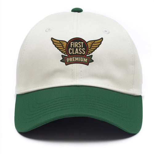 First Class Emblem  - Two Tone Cap