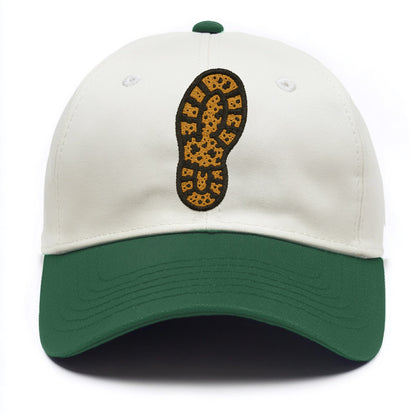 Hiking Boot Print  - Two Tone Cap - Green