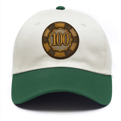 Poker Chip  - Two Tone Cap - Green