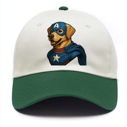 Labrador Patriotic Hero  - Two Tone Cap - Green