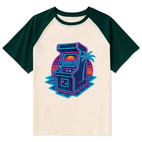 Arcade Machine - Contrast Raglan T-shirt