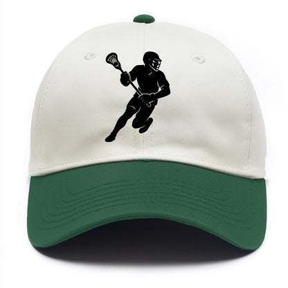 Lacrosse player cradling stick - Two Tone Cap - Green