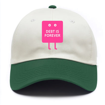 DEBT IS FOREVER | Immortal credit card - Two Tone Cap - Green