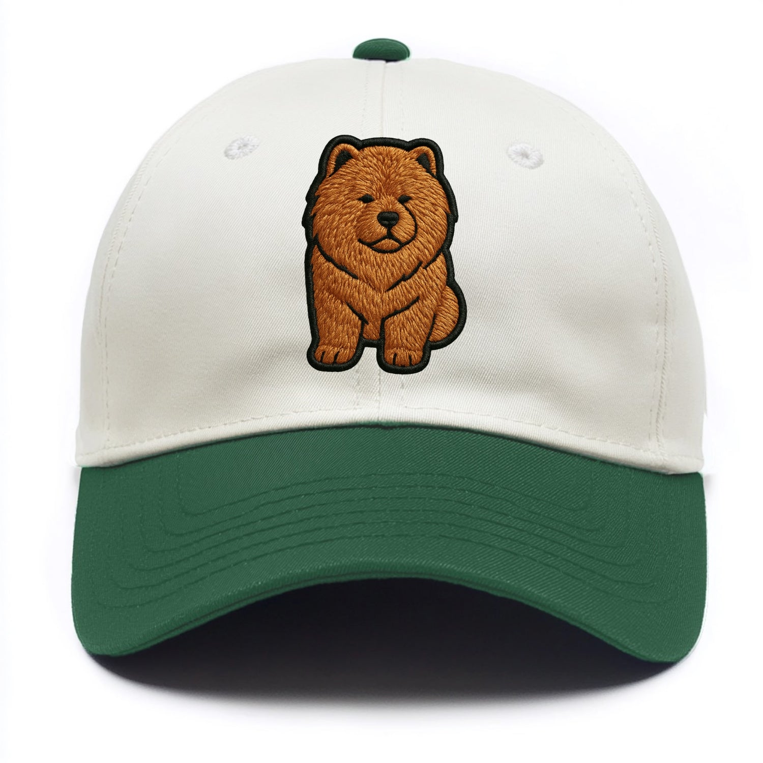 Chow Chow - Trendy lion-mane design with - Two Tone Cap - Green