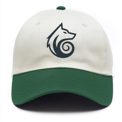 Wind Wolf Spiral  - Two Tone Cap - Green