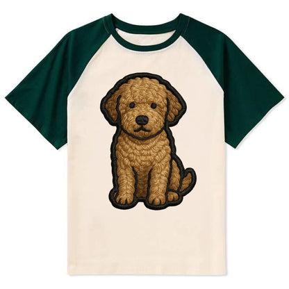 Lagotto Romagnolo - Modern truffle hunte - Contrast Raglan T-shirt - Green
