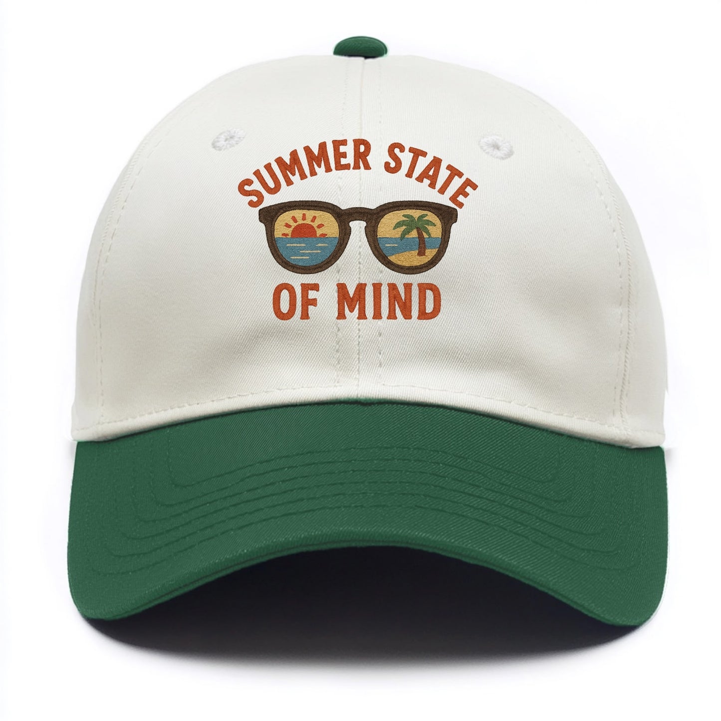 Summer State Of Mind  - Two Tone Cap - Green