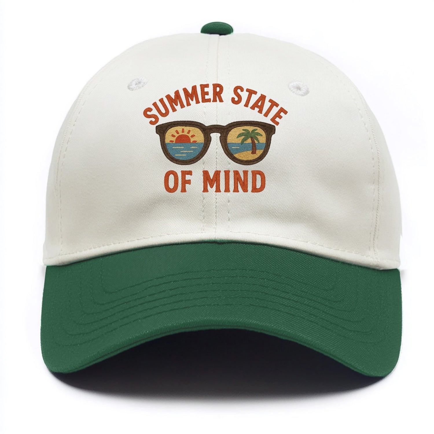 Summer State Of Mind  - Two Tone Cap - Green